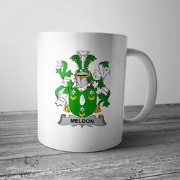 Irish Meldon or Muldoon Coat of Arms Family Crest Ireland Mug Irish Mug