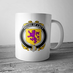 Irish House of LACY Coat of Arms Family Crest Ireland Mug Irish Mug