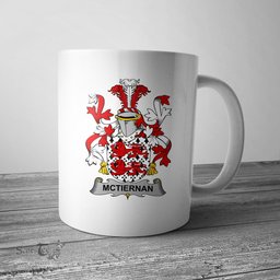 Irish McTiernan or Kiernan Coat of Arms Family Crest Ireland Mug Irish Mug