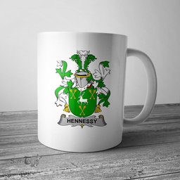 Irish Hennessy or O Hennessy Coat of Arms Family Crest Ireland Mug Irish Mug