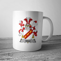 Irish Veile or Veale Coat of Arms Family Crest Ireland Mug Irish Mug