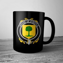 Irish House of O BOYLE Coat of Arms Family Crest Ireland Mug Irish Mug