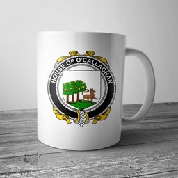 Irish House of O CALLAGHAN Coat of Arms Family Crest Ireland Mug Irish Mug