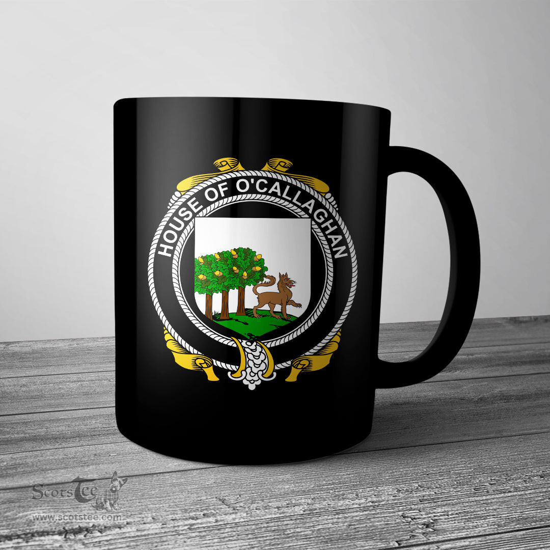Irish House of O CALLAGHAN Coat of Arms Family Crest Ireland Mug Irish Mug