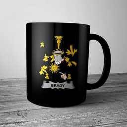 Irish Brady or McBrady Coat of Arms Family Crest Ireland Mug Irish Mug