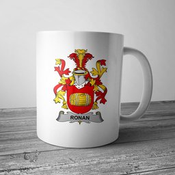 Irish Ronan or O Ronan Coat of Arms Family Crest Ireland Mug Irish Mug