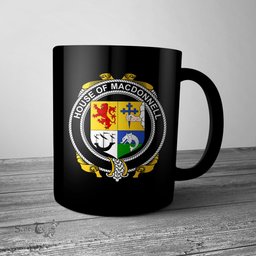 Irish House of MACDONNELL (of the Glens) Coat of Arms Family Crest Ireland Mug Irish Mug
