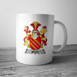 Irish Miles or Moyles Coat of Arms Family Crest Ireland Mug Irish Mug