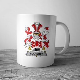 Irish Flaherty or O Flaherty Coat of Arms Family Crest Ireland Mug Irish Mug