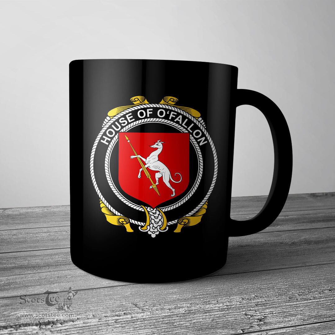 Irish House of O FALLON Coat of Arms Family Crest Ireland Mug Irish Mug