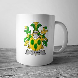 Irish Cleary or O Clery Coat of Arms Family Crest Ireland Mug Irish Mug