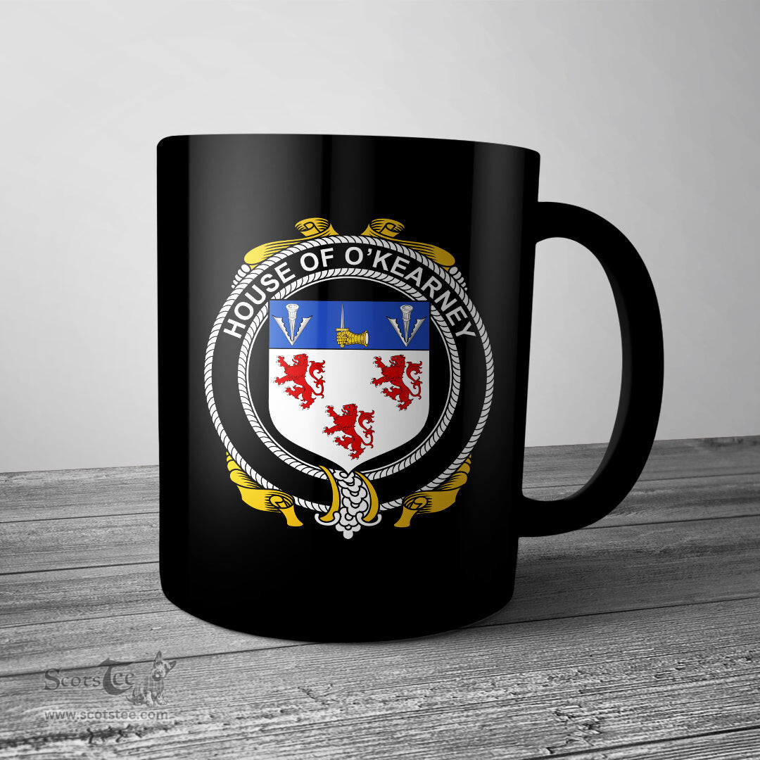 Irish House of O KEARNEY Coat of Arms Family Crest Ireland Mug Irish Mug