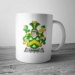 Irish Levinge or Levens Coat of Arms Family Crest Ireland Mug Irish Mug