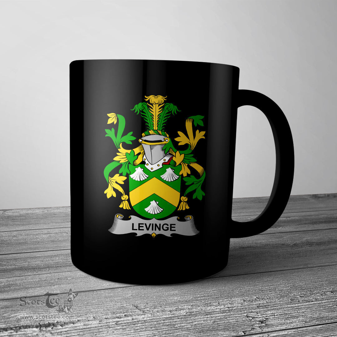 Irish Levinge or Levens Coat of Arms Family Crest Ireland Mug Irish Mug