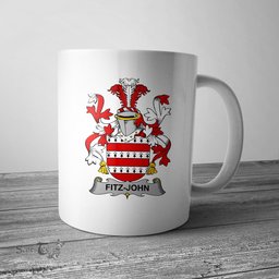 Irish Fitz John Coat of Arms Family Crest Ireland Mug Irish Mug