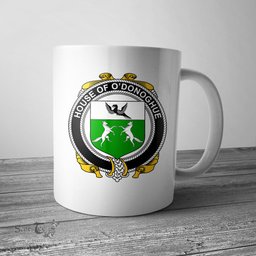 Irish House of O DONOGHUE Coat of Arms Family Crest Ireland Mug Irish Mug