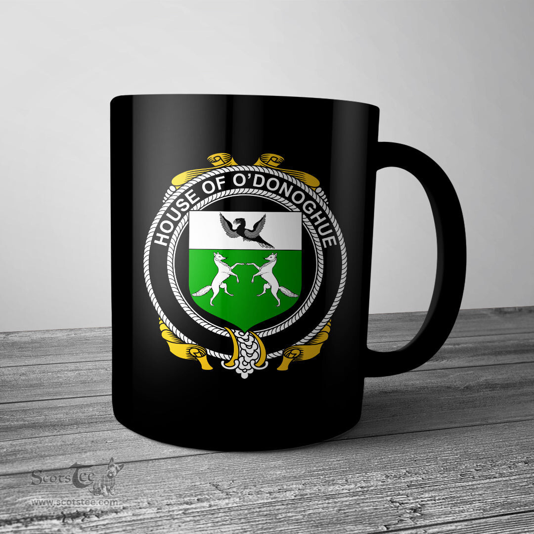 Irish House of O DONOGHUE Coat of Arms Family Crest Ireland Mug Irish Mug
