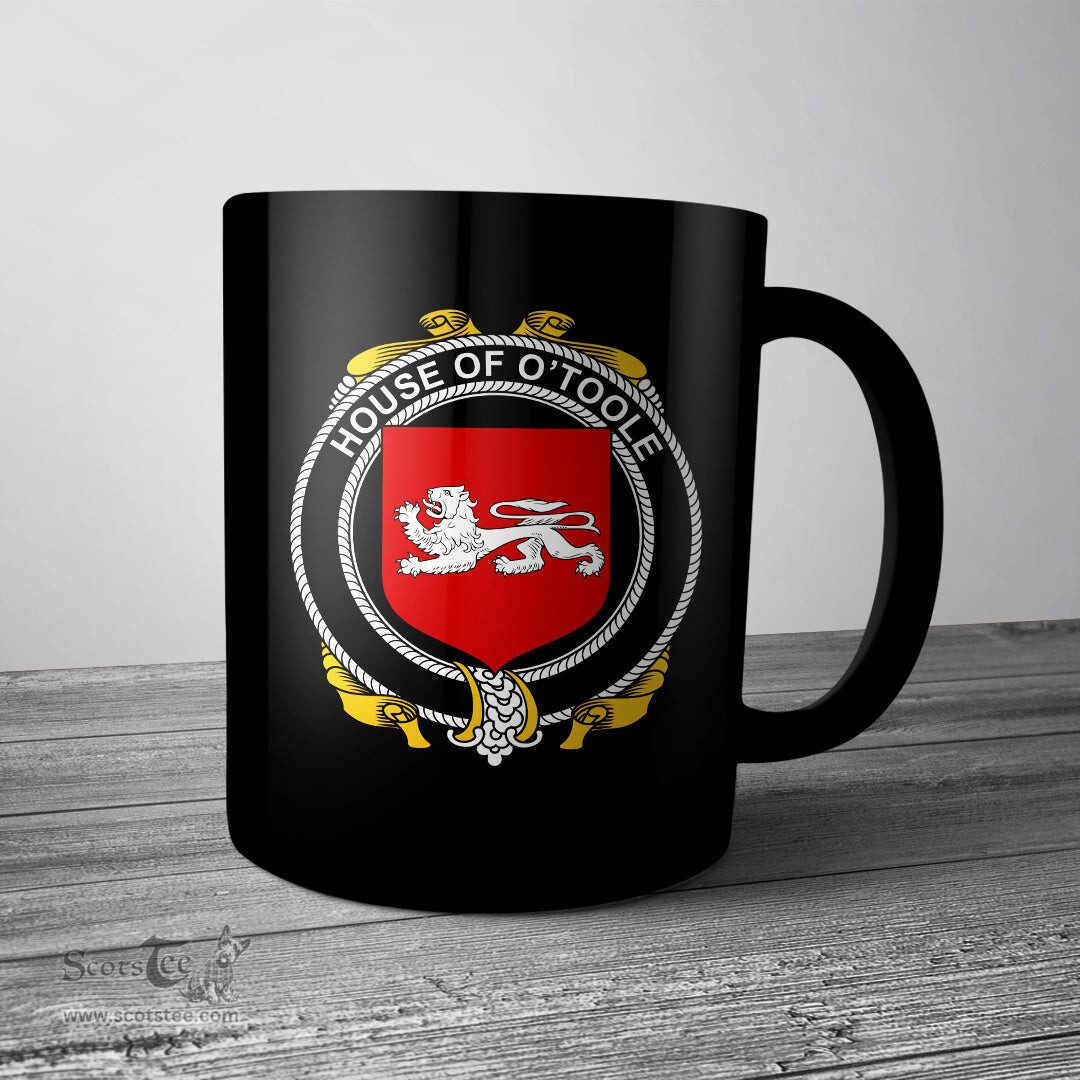 Irish House of O TOOLE Coat of Arms Family Crest Ireland Mug Irish Mug