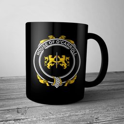 Irish House of O CARROLL Coat of Arms Family Crest Ireland Mug Irish Mug