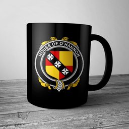 Irish House of O HANNON Coat of Arms Family Crest Ireland Mug Irish Mug