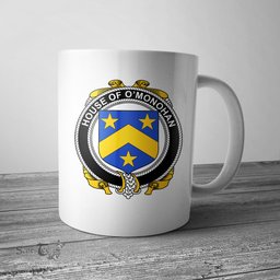 Irish House of O MONOHAN Coat of Arms Family Crest Ireland Mug Irish Mug