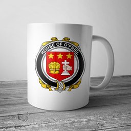 Irish House of O FRIEL Coat of Arms Family Crest Ireland Mug Irish Mug