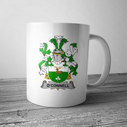 Irish Connell or O Connell Coat of Arms Family Crest Ireland Mug Irish Mug