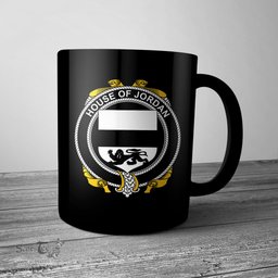 Irish House of JORDAN Coat of Arms Family Crest Ireland Mug Irish Mug