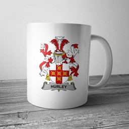 Irish Hurley or O Hurley Coat of Arms Family Crest Ireland Mug Irish Mug