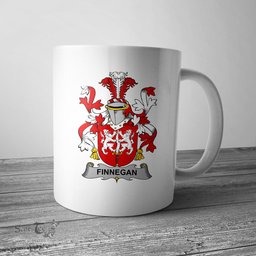 Irish Finnegan or O Finnegan Coat of Arms Family Crest Ireland Mug Irish Mug