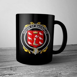 Irish House of MACNALLY Coat of Arms Family Crest Ireland Mug Irish Mug