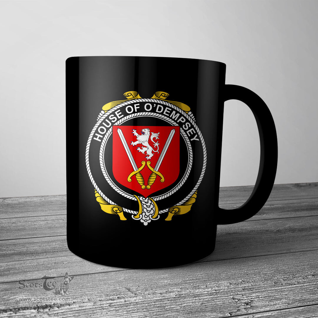 Irish House of O DEMPSEY Coat of Arms Family Crest Ireland Mug Irish Mug
