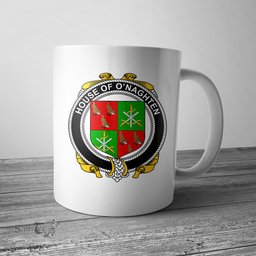 Irish House of O NAGHTEN Coat of Arms Family Crest Ireland Mug Irish Mug