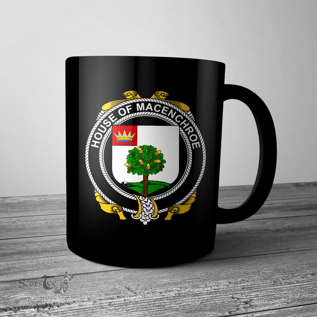 Irish House of MACENCHROE Coat of Arms Family Crest Ireland Mug Irish Mug