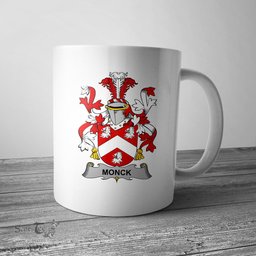 Irish Monck or Moncke Coat of Arms Family Crest Ireland Mug Irish Mug