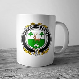 Irish House of O CONNELL Coat of Arms Family Crest Ireland Mug Irish Mug