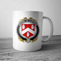 Irish House of O BYRNE Coat of Arms Family Crest Ireland Mug Irish Mug