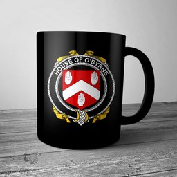 Irish House of O BYRNE Coat of Arms Family Crest Ireland Mug Irish Mug