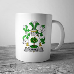 Irish Quirke or O Quirke Coat of Arms Family Crest Ireland Mug Irish Mug