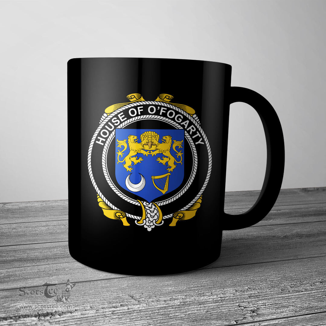 Irish House of O FOGARTY Coat of Arms Family Crest Ireland Mug Irish Mug