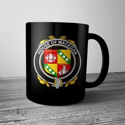 Irish House of MACEGAN Coat of Arms Family Crest Ireland Mug Irish Mug