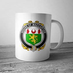 Irish House of MACCARTAN Coat of Arms Family Crest Ireland Mug Irish Mug