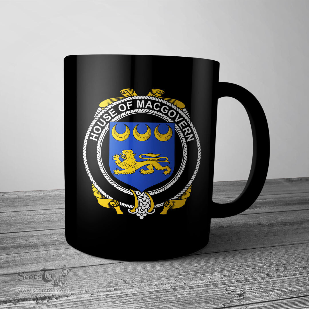 Irish House of MACGOVERN Coat of Arms Family Crest Ireland Mug Irish Mug
