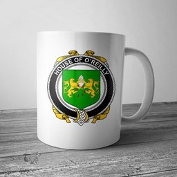 Irish House of O REILLY Coat of Arms Family Crest Ireland Mug Irish Mug