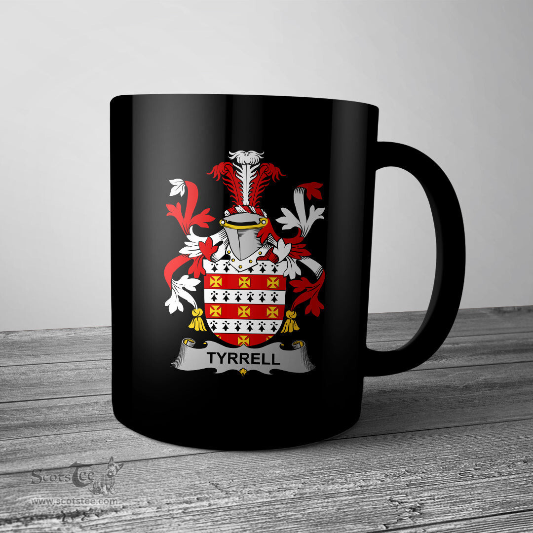Irish Tyrrell or Terrell Coat of Arms Family Crest Ireland Mug Irish Mug