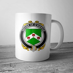 Irish House of O KIERAN Coat of Arms Family Crest Ireland Mug Irish Mug