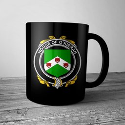 Irish House of O KIERAN Coat of Arms Family Crest Ireland Mug Irish Mug