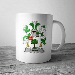 Irish Crowe or McEnchroe Coat of Arms Family Crest Ireland Mug Irish Mug