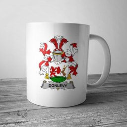 Irish Donlevy or O Donlevy Coat of Arms Family Crest Ireland Mug Irish Mug