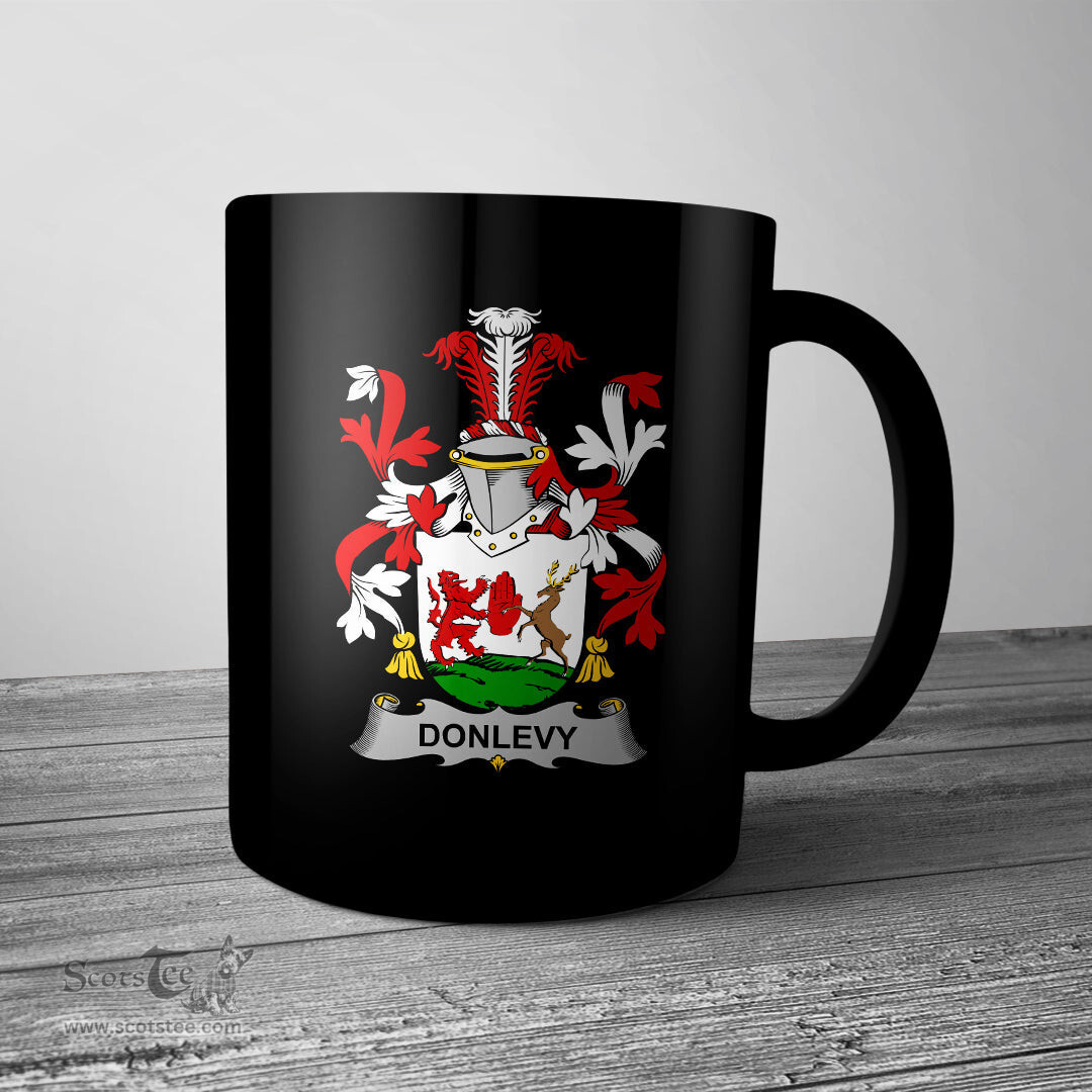 Irish Donlevy or O Donlevy Coat of Arms Family Crest Ireland Mug Irish Mug